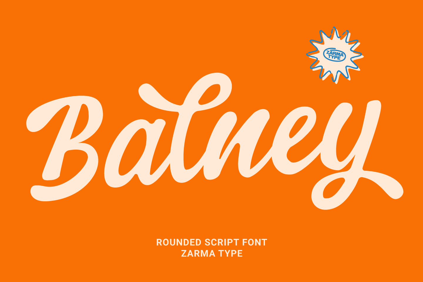 Round Script Fonts Free Balney - Rounded Script Font | Zarma Type